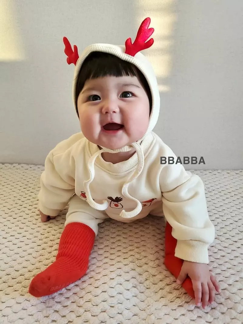 Bbabba - Korean Baby Fashion - #onlinebabyboutique - Santa Nara Embrdoiery Bodysuit - 11