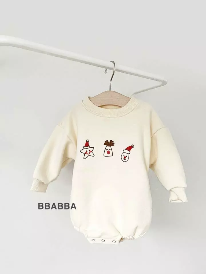 Bbabba - Korean Baby Fashion - #onlinebabyshop - Santa Nara Embrdoiery Bodysuit - 12