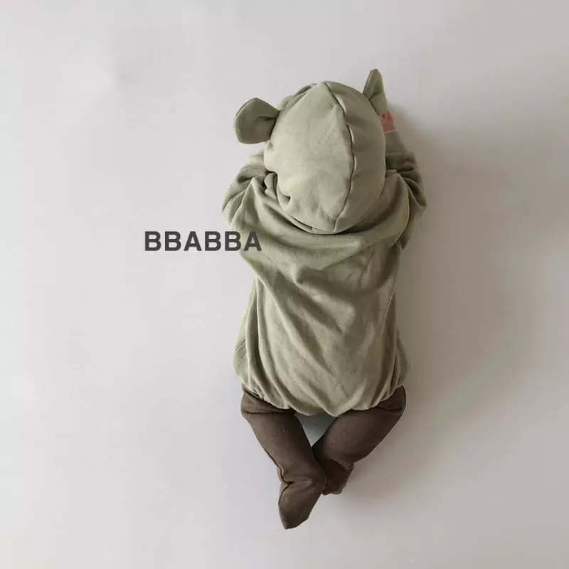 Bbabba - Korean Baby Fashion - #onlinebabyshop - Fleece Dal Bear Bodysuit - 8