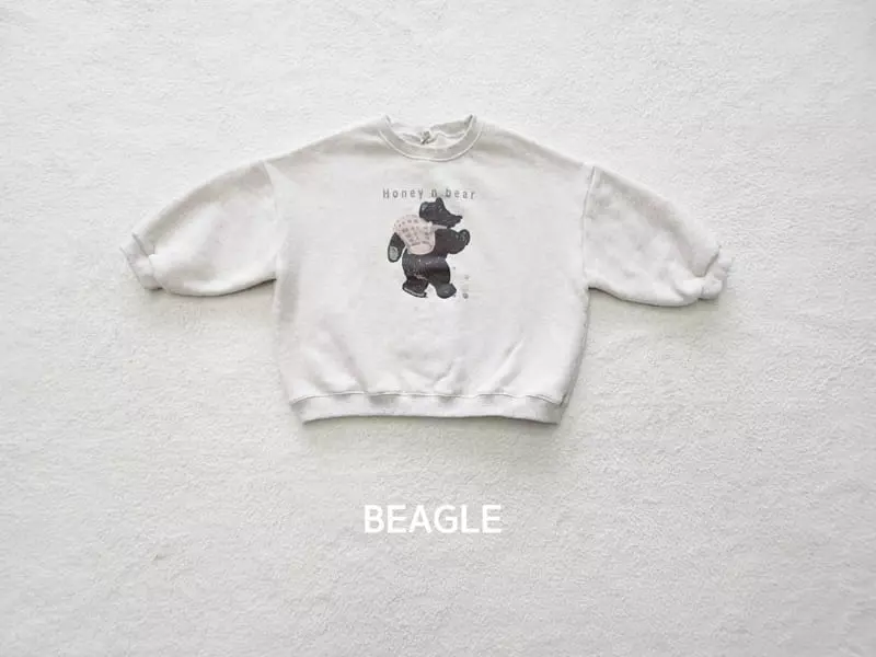 Beagle - Korean Children Fashion - #kidzfashiontrend - Honey Bear Sweatshirt - 3