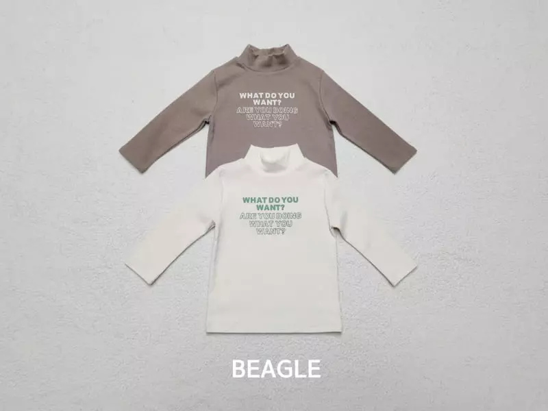 Beagle - Korean Children Fashion - #littlefashionista - Want Half Turtleneck Tee - 2