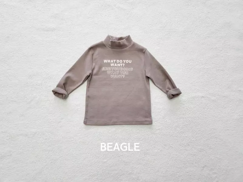 Beagle - Korean Children Fashion - #magicofchildhood - Want Half Turtleneck Tee - 4