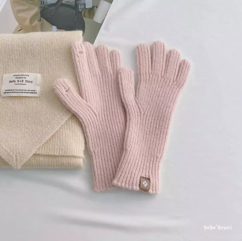 Bebe Bruni - Korean Children Fashion - #kidsstore - Patch Gloves - 12