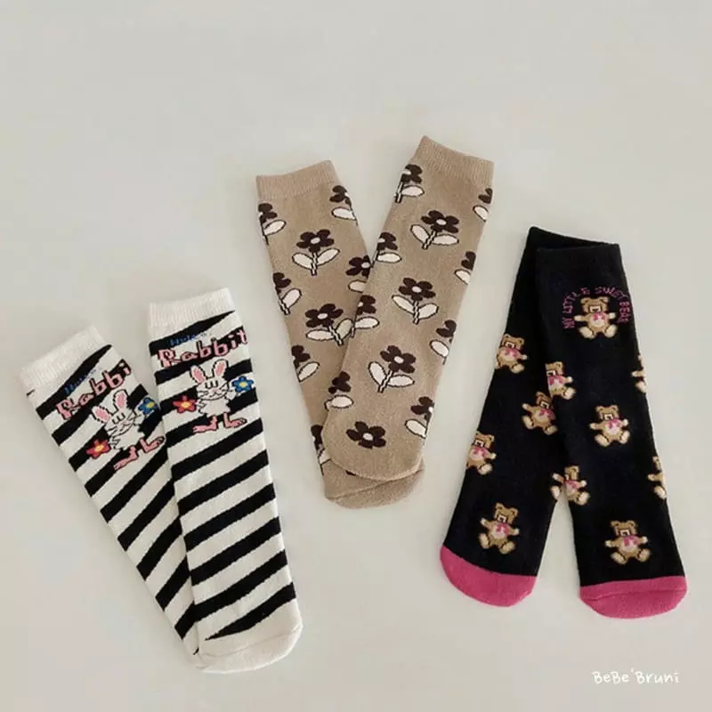 Bebe Bruni - Korean Children Fashion - #kidsstore - Rabbit Socks Set