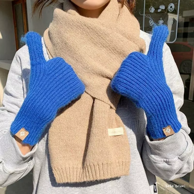 Bebe Bruni - Korean Children Fashion - #stylishchildhood - Patch Gloves - 5