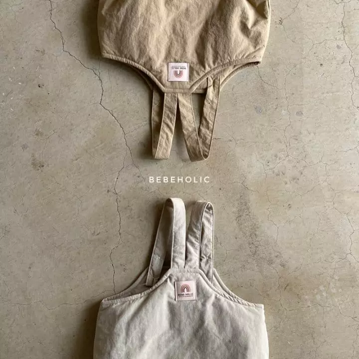 Bebe Holic - Korean Baby Fashion - #babyboutique - Padding Dungarees Bodysuit - 9