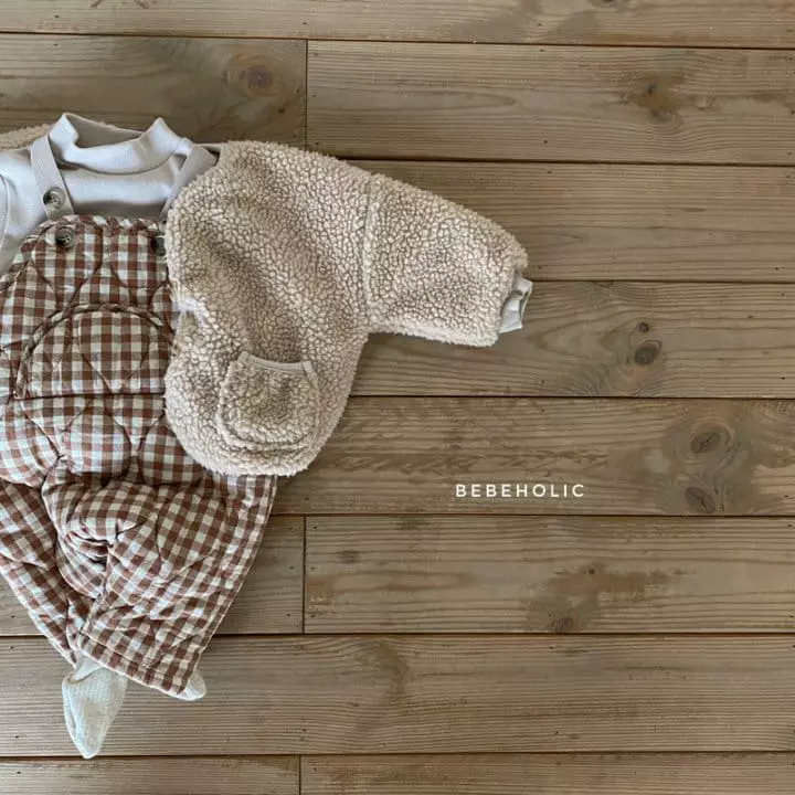 Bebe Holic - Korean Baby Fashion - #onlinebabyshop - Circle Dungarees Bodysuit - 4