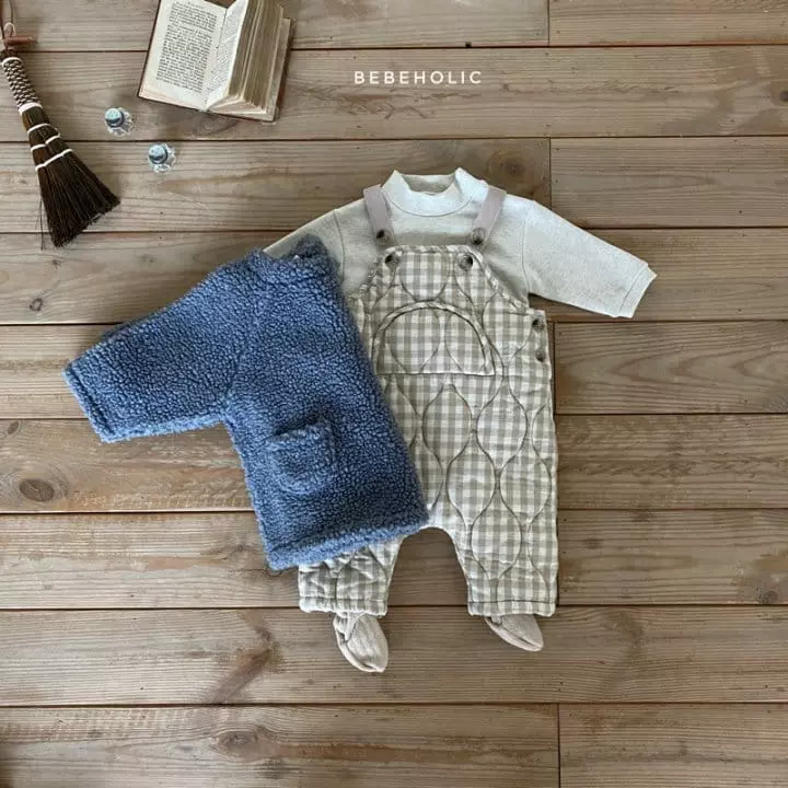 Bebe Holic - Korean Baby Fashion - #babyboutique - Circle Dungarees Bodysuit - 5