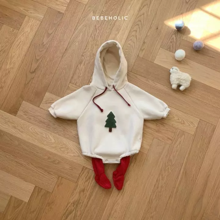 Bebe Holic - Korean Baby Fashion - #babyboutique - Tree Hoody Bodysuit - 6