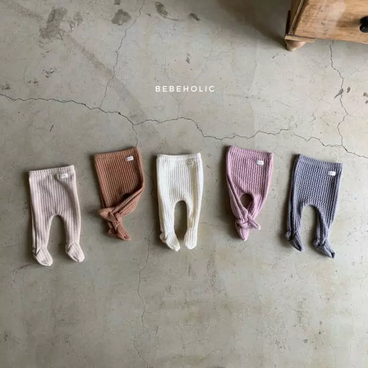 Bebe Holic - Korean Baby Fashion - #babyboutiqueclothing - Rib Foot Leggings - 7