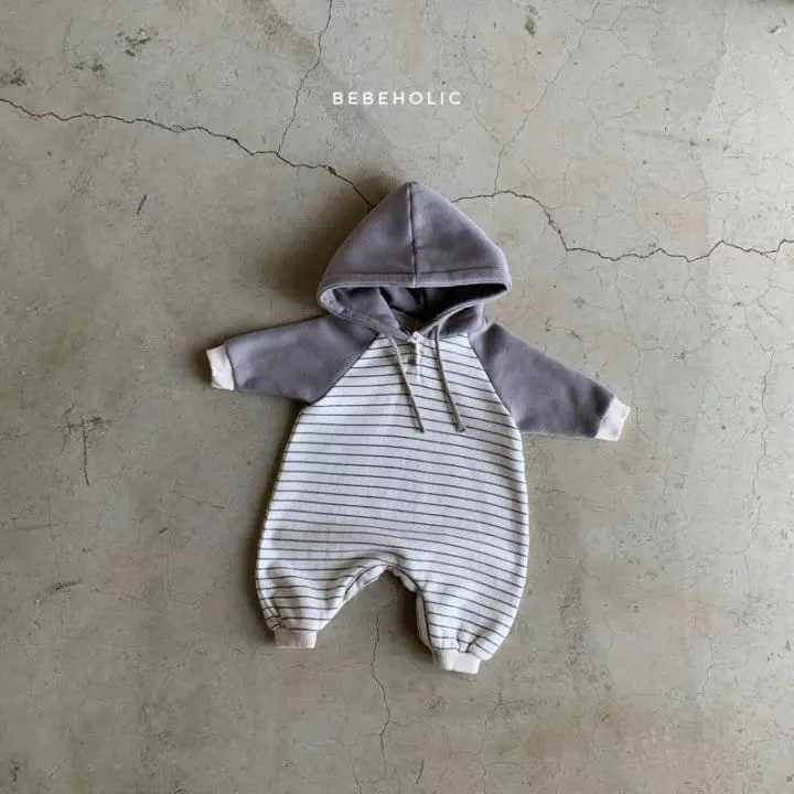 Bebe Holic - Korean Baby Fashion - #babyboutiqueclothing - Stripes Hoody Bodysuit - 11