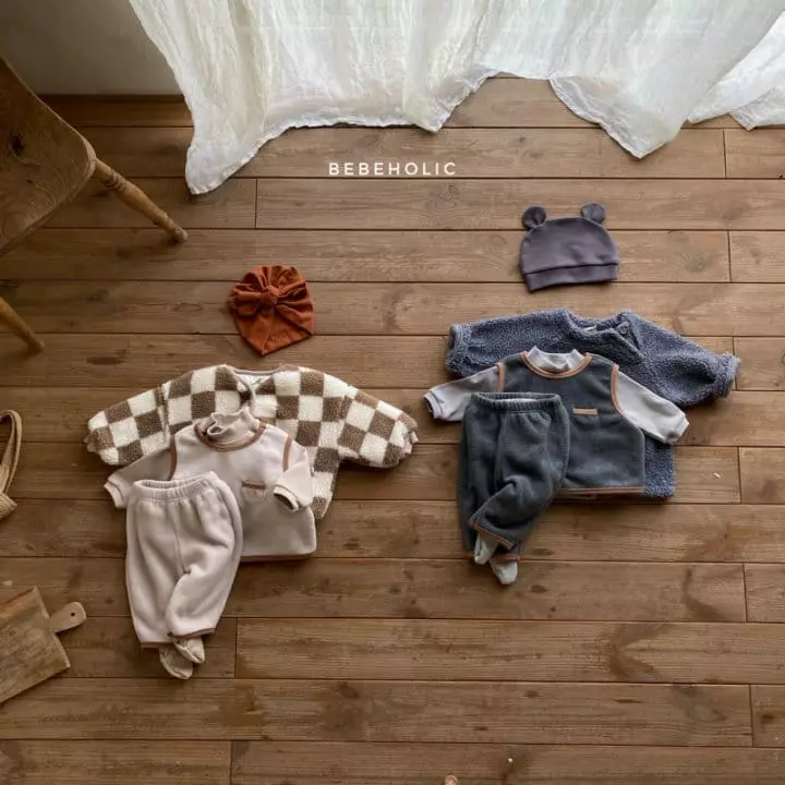 Bebe Holic - Korean Baby Fashion - #babyboutiqueclothing - Pocket Vest Top Bottom Set - 2
