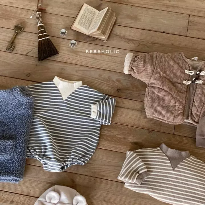 Bebe Holic - Korean Baby Fashion - #babyclothing - Half Turtleneck Bodysuit - 3