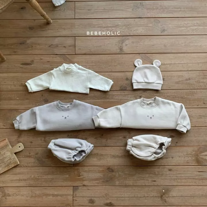 Bebe Holic - Korean Baby Fashion - #babyclothing - Bear Top Bottom Set - 2