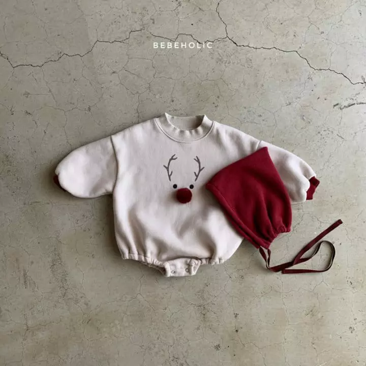 Bebe Holic - Korean Baby Fashion - #babyclothing - Rudolf Bodysuit with Bonnet - 10
