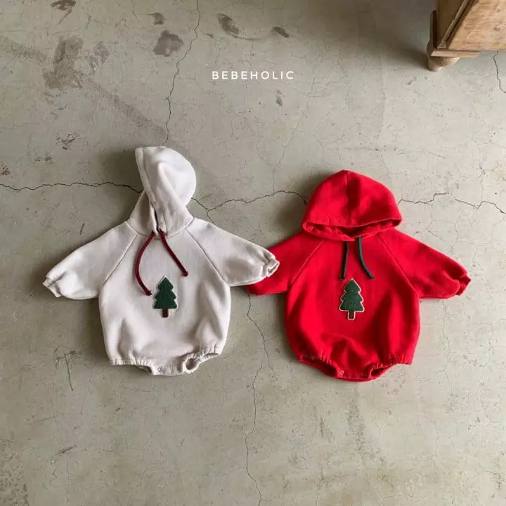 Bebe Holic - Korean Baby Fashion - #babyclothing - Tree Hoody Bodysuit - 9