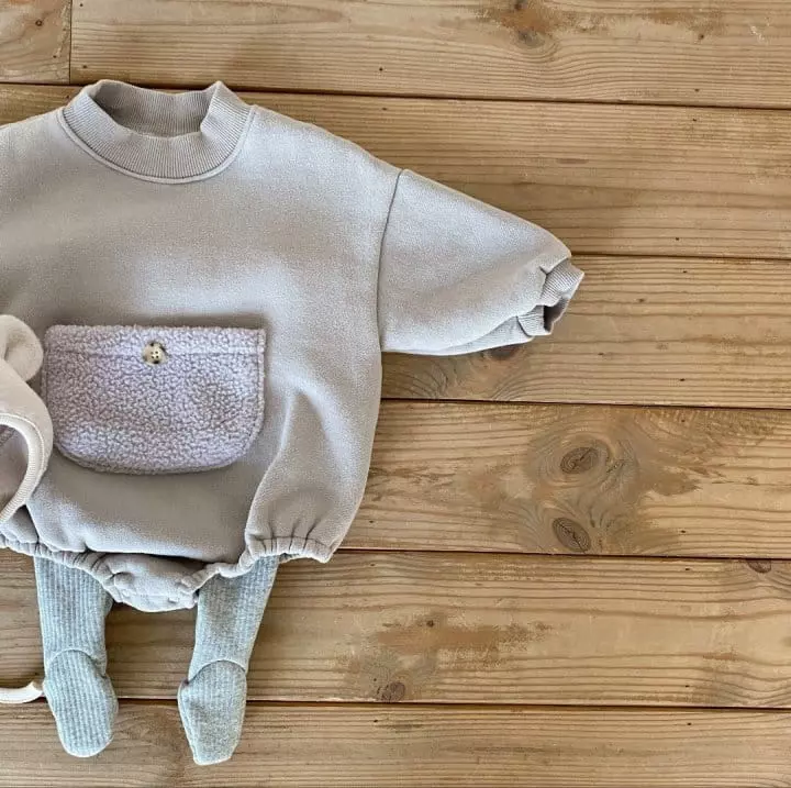 Bebe Holic - Korean Baby Fashion - #babyfashion - Pocket Bodysuit - 6