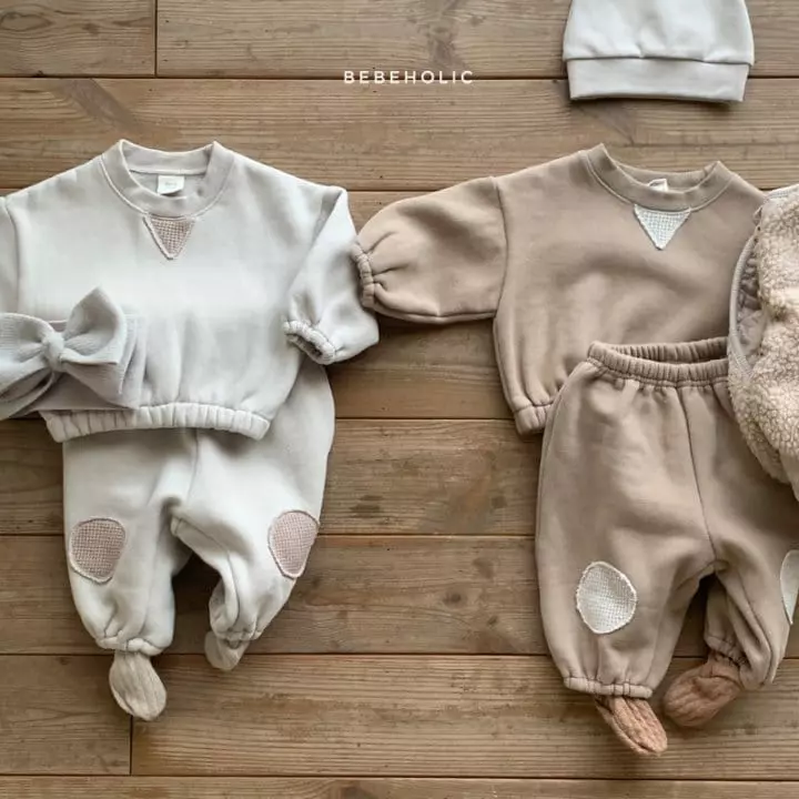 Bebe Holic - Korean Baby Fashion - #babyfashion - Time Bbang Dduck Top Bottom Set