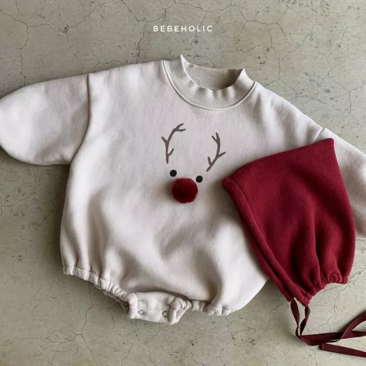 Bebe Holic - Korean Baby Fashion - #babyfashion - Rudolf Bodysuit with Bonnet - 11