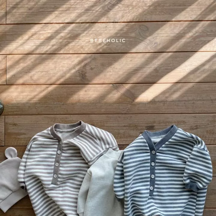 Bebe Holic - Korean Baby Fashion - #babyfever - Win Stripes Bodysuit