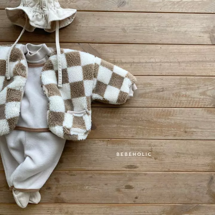 Bebe Holic - Korean Baby Fashion - #babyfever - Pocket Vest Top Bottom Set - 5