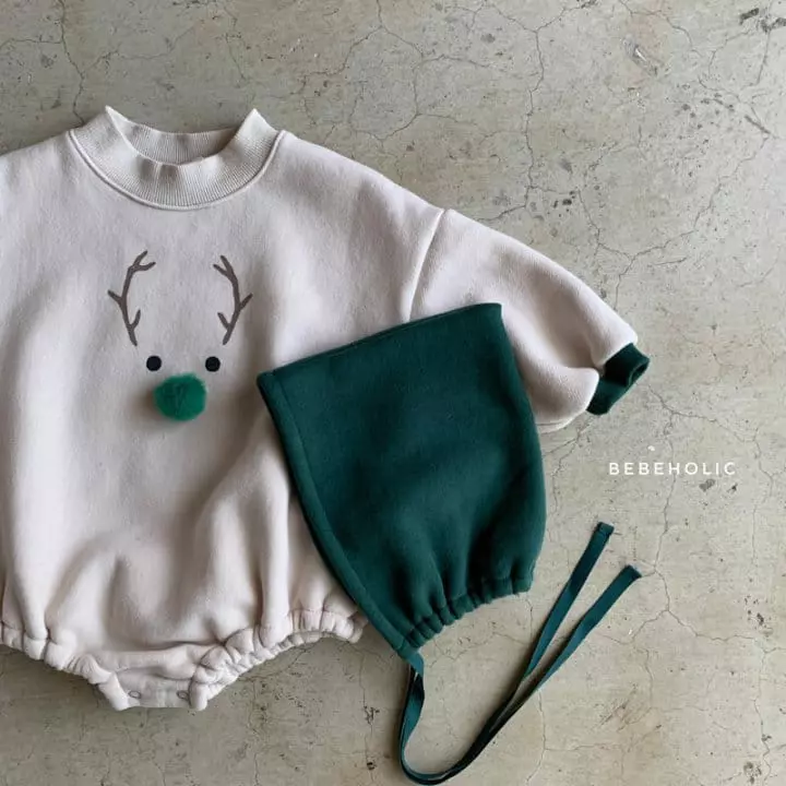 Bebe Holic - Korean Baby Fashion - #babyfever - Rudolf Bodysuit with Bonnet - 12