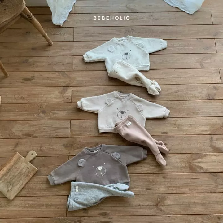 Bebe Holic - Korean Baby Fashion - #babygirlfashion - Bear Sweatshirt - 2