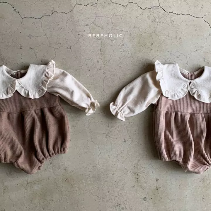 Bebe Holic - Korean Baby Fashion - #babygirlfashion - Frill Knit Bodysuit - 8