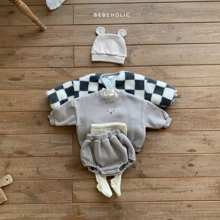 Bebe Holic - Korean Baby Fashion - #babygirlfashion - Bear Top Bottom Set - 5