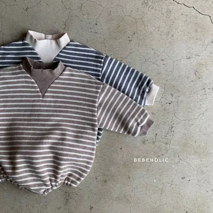Bebe Holic - Korean Baby Fashion - #babylifestyle - Half Turtleneck Bodysuit - 7