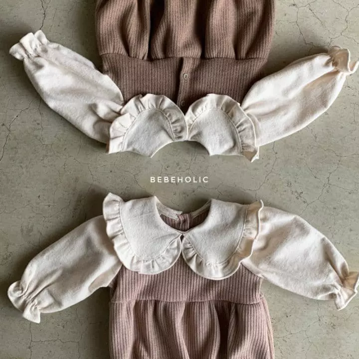 Bebe Holic - Korean Baby Fashion - #babylifestyle - Frill Knit Bodysuit - 9