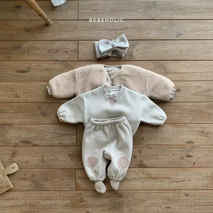 Bebe Holic - Korean Baby Fashion - #babygirlfashion - Time Bbang Dduck Top Bottom Set - 4