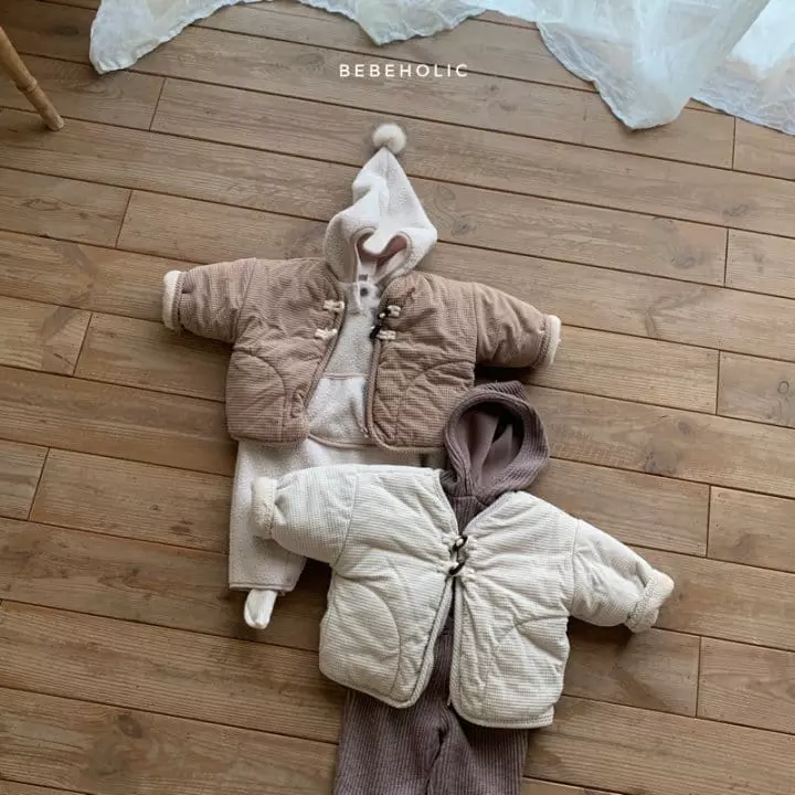 Bebe Holic - Korean Baby Fashion - #babylifestyle - Waffle Padding Jumper