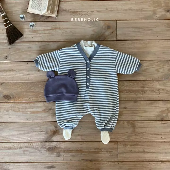 Bebe Holic - Korean Baby Fashion - #babylifestyle - Win Stripes Bodysuit - 4