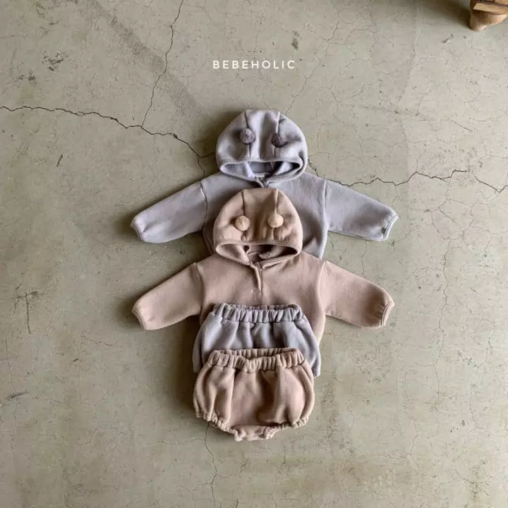 Bebe Holic - Korean Baby Fashion - #babyoninstagram - Bell Hoody Top Bottom Set - 6