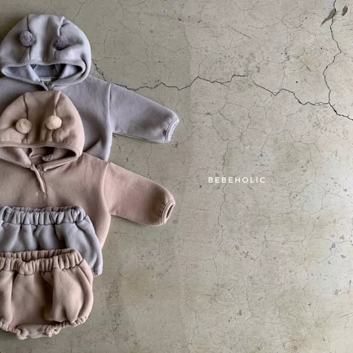 Bebe Holic - Korean Baby Fashion - #babyootd - Bell Hoody Top Bottom Set - 7