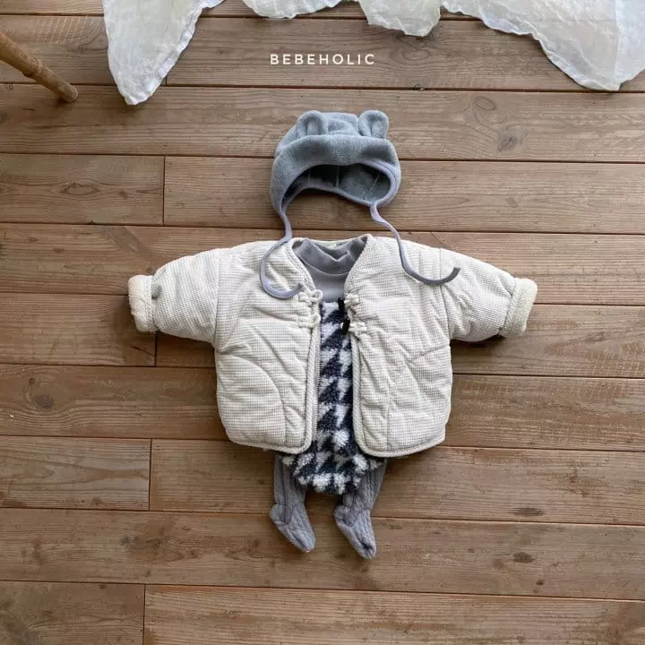 Bebe Holic - Korean Baby Fashion - #babyootd - Waffle Padding Jumper - 3