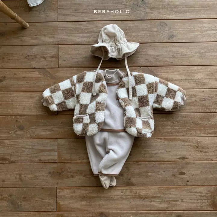Bebe Holic - Korean Baby Fashion - #babyoutfit - Fleece Jumper Square - 3