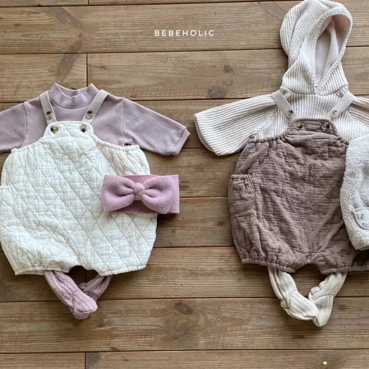 Bebe Holic - Korean Baby Fashion - #babyoutfit - Quilting Bodysuit