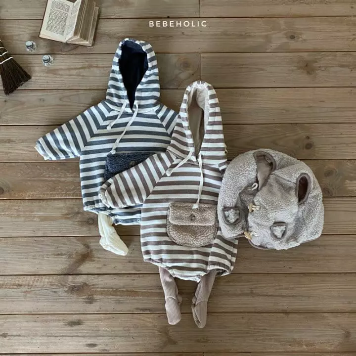 Bebe Holic - Korean Baby Fashion - #babyoutfit - Bebe Pocket Bodysuit - 5