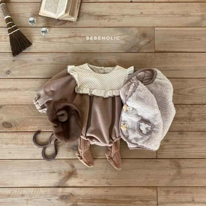 Bebe Holic - Korean Baby Fashion - #babyoutfit - Dot Frill Bodysuit - 3