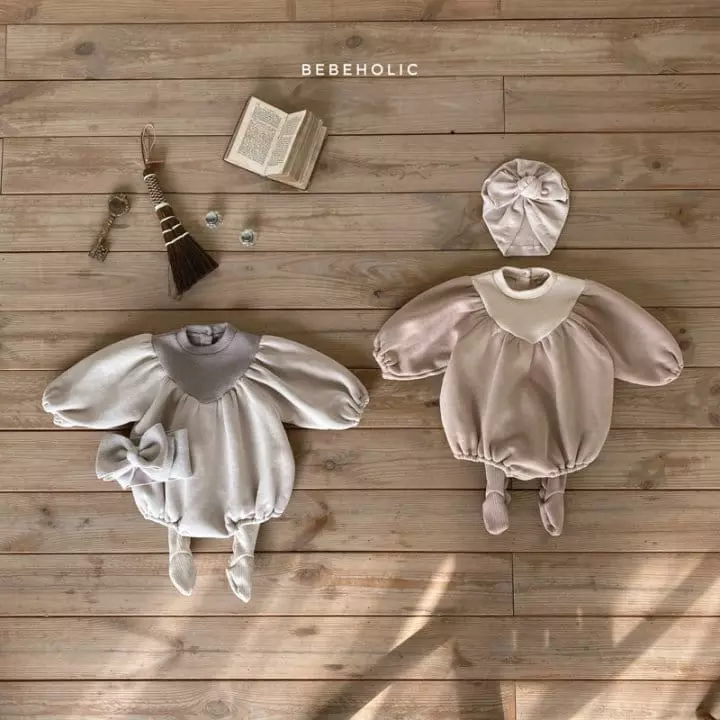 Bebe Holic - Korean Baby Fashion - #babyoutfit - High Neck Bodysuit