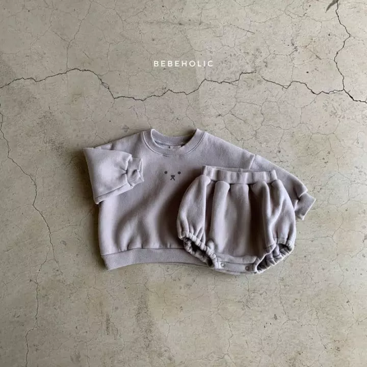 Bebe Holic - Korean Baby Fashion - #babyoutfit - Bear Top Bottom Set - 9
