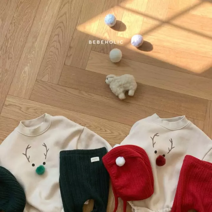 Bebe Holic - Korean Baby Fashion - #babyoutfit - Rudolf Bodysuit with Bonnet - 3