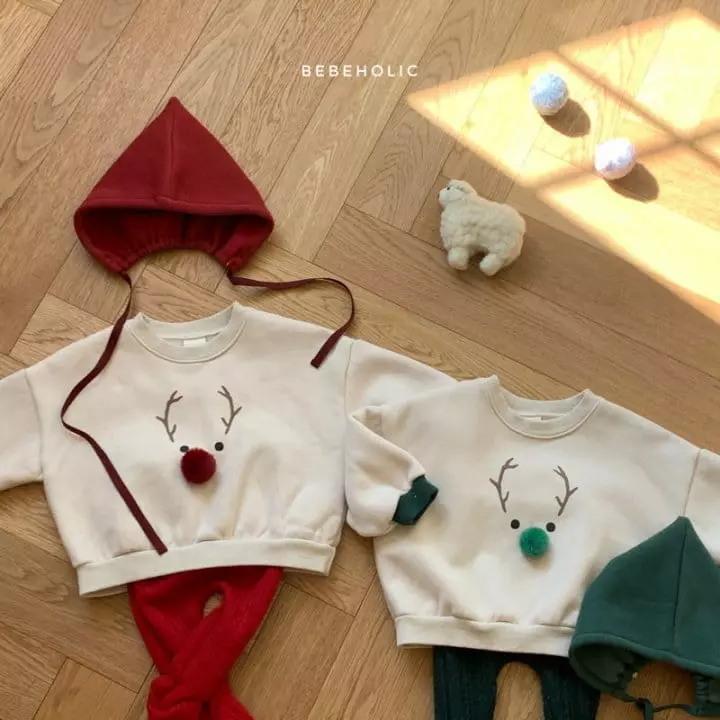 Bebe Holic - Korean Baby Fashion - #babyoutfit - Rudolf Sweatshirt