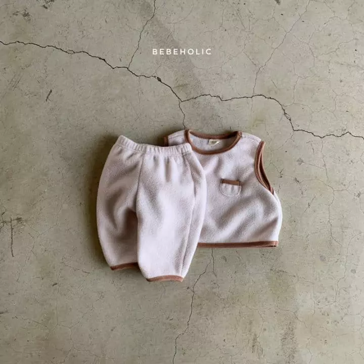 Bebe Holic - Korean Baby Fashion - #babywear - Pocket Vest Top Bottom Set - 12