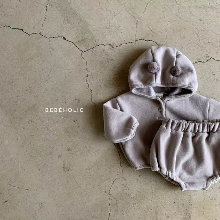 Bebe Holic - Korean Baby Fashion - #babywear - Bell Hoody Top Bottom Set - 10