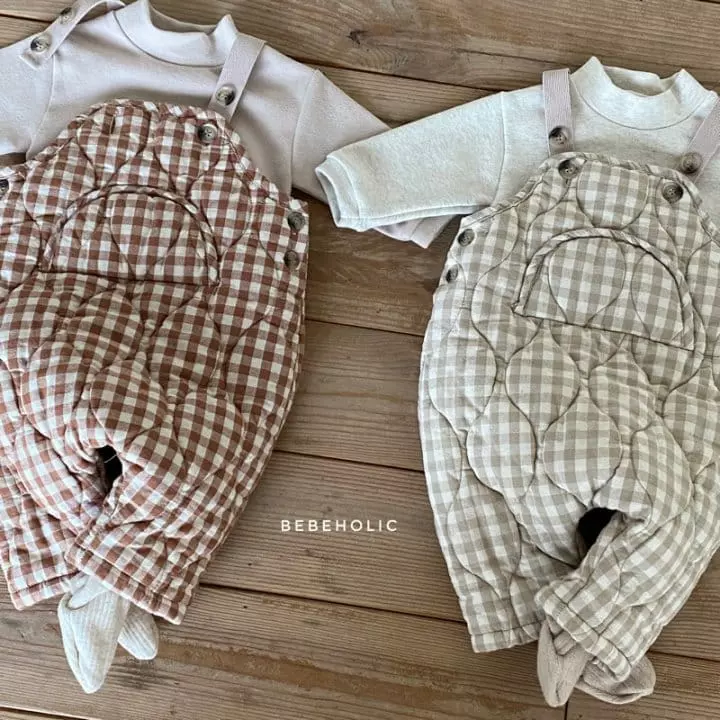 Bebe Holic - Korean Baby Fashion - #onlinebabyboutique - Circle Dungarees Bodysuit - 2