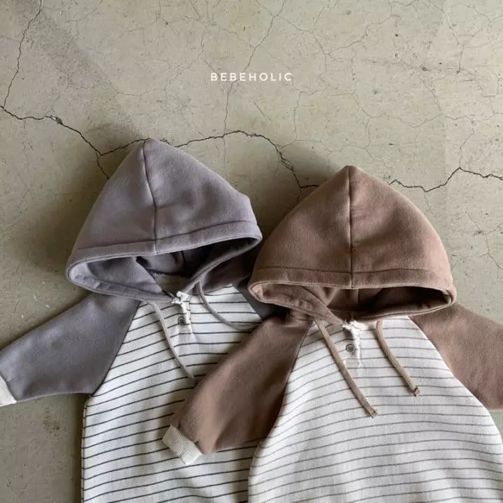 Bebe Holic - Korean Baby Fashion - #onlinebabyboutique - Stripes Hoody Bodysuit - 7