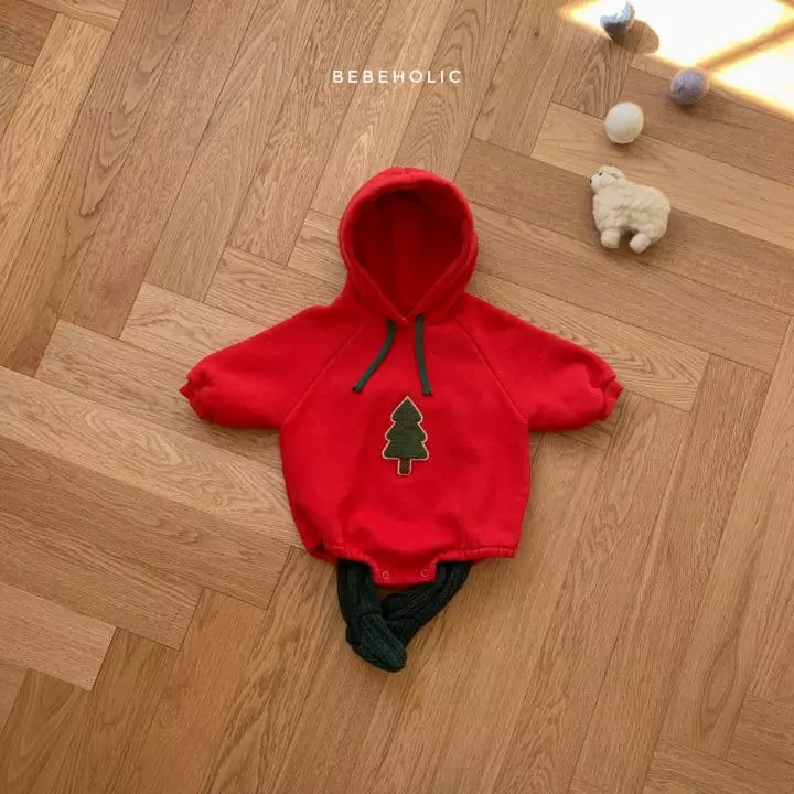 Bebe Holic - Korean Baby Fashion - #babywear - Tree Hoody Bodysuit - 4